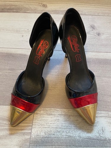 Buffalo pumps schwarz rot - schwarz, gold