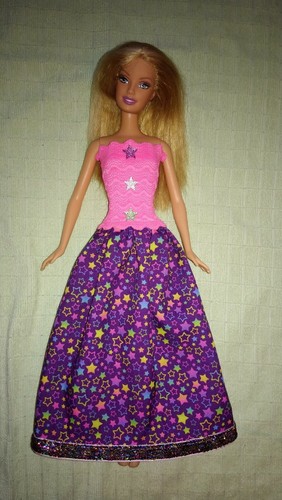 Barbie glitzer sterne - barbie, kleid