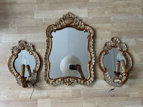 Goldener barock spiegel 2x - barock,