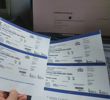 4 x Disney König der Löwen Musical Tickets Hamburg 22.10.25/20 Uhr
