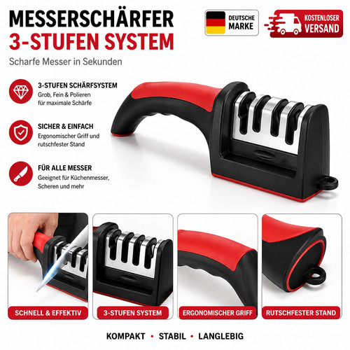 Stufen messerschärfer - 4-stufen,