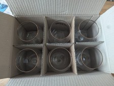 6 x Coca Cola Vintage Glas 0,3 L Schwenker mit Goldrand und goldenem Schriftzug