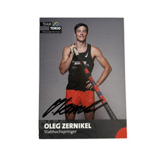 orig. Autogrammkarte Leichtathletik Stabhochsprung Oleg Zernikel (2172)