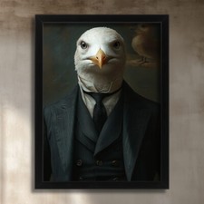 Elegante anthropomorphe Möwe