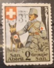 Schweizer Soldatenmarke Sanis Schäferhund Überdruck