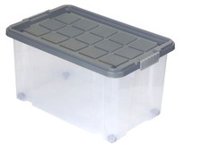 Eurobox mit Deckel und Rollen 60x40x33cm Universalbox Lager Kiste Box Stapelbox