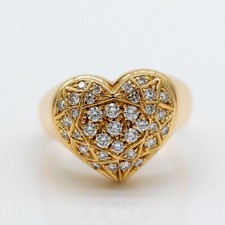 Herz Ring 750/18K Gelbgold