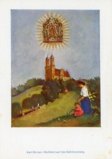 AK - Künstlerkarte von  Karl Stirner  - Wallfahrtskirche Schönenberg / Ellwangen