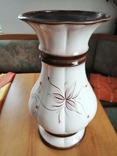 Große Vase Bodenvase mit Einsatz 621/40 handgemalt Keramik Dachbodenfund wie neu