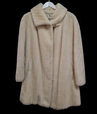 Peter Hahn Alpaka Damen Kurzpelzmantel Herbst Winter Vintage Cremefarbe Gr.42