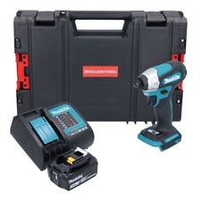 Makita DTD 157 SF1J-R Akku Schlagschrauber 18 V 140 Nm + 1x Akku 3,0 Ah + Lader
