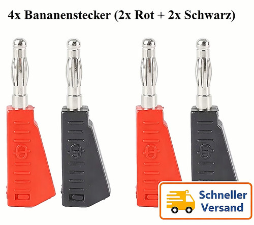 4mm bananenstecker vernickelt - bananenstecker,