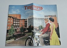 TRIUMPH Broschüre T110 T100 TR5 TR6 5T 6T T20 & T15 1956 Sales Catalog REPRO OLD