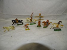 Alte Elastolin Figuren - Indianer - ca. 7 cm