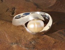 Ring Perlenring 925 Silber