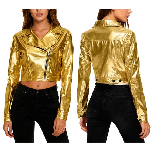 Damen metallic jacke - de,