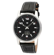 MARQUIS Herren Funkuhr Armbanduhr Edelstahlgehäuse, deutsches Funkwerk 6551-135