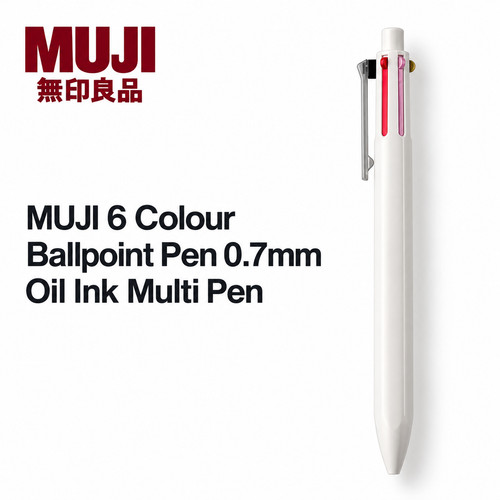 Muji farben kugelschreiber - muji, 6
