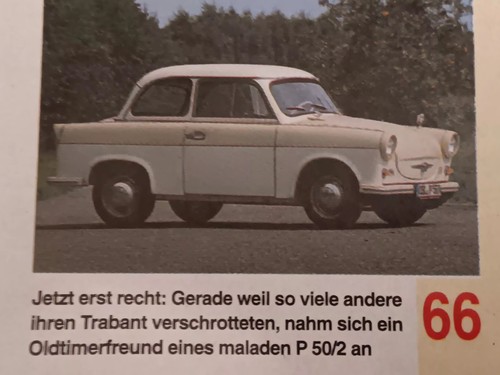 Trabant p50 bericht in - trabant,