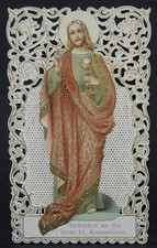 Spitzenbild  JESUS mit Kelch