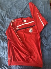 Bayern München Trainingstop rot Gr.M mit Sponsoren,Pullover, Shirt, kein Trikot 