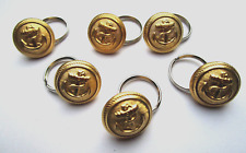 6x Marineknopf  17mm für Schulterklappen Bundesmarine Uniform Knopf Marine
