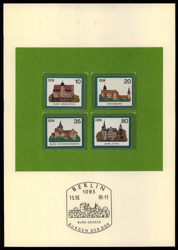 Ddr schmuckblatt 1985 - ddr, **