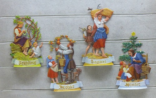 Zinnfiguren jahreszeiten - zinnfiguren,