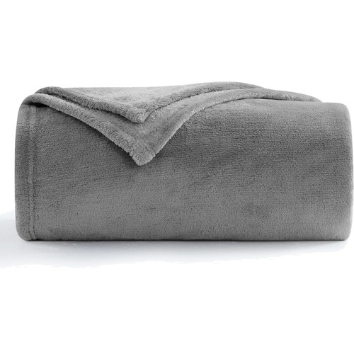 Kuscheldecke grau fleecedecke - grau,