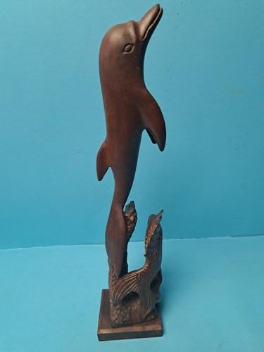 Holzfigur delphin - holzfigur,