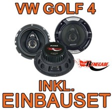 VW Golf 4 IV  3-WEGE BOXEN LAUTSPRECHER Renegade - 16cm EINBAUSET ZUBEHÖR NEU