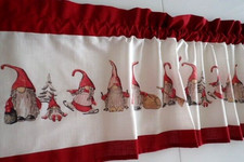 Weihnachtsgardine WICHTEL Küchen Fenster Kurz Bistro Gardine Scheibengardinen