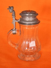 Alter bierkrug antik glas - bierkrug,
