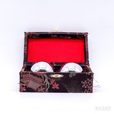 Vintage Qigong Meditationskugeln Chinesische Klangkugeln mit Original-Schatulle