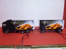 Herpa - Scania Koffer-Hängerzug " Chantre Weinbrand " beleuchtet mit Fahrer