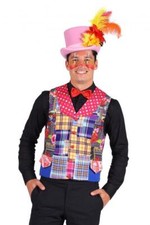 Clown Pierrot Frack Harlekin Kostüm Jacke Weste Mantel Kasper Clownweste Herren