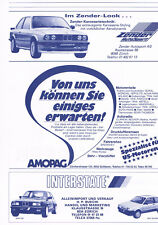 Auto Werbeanzeige Werbung Zender VW BMW 3er E30 Tuning #5 ÜG