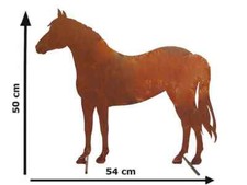 Dekofigur Pferd im Rost