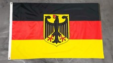 Fahne Flagge Deutschland mit Adler BESTICKT UND EINZELN VERNÄHT - 90 x 150 cm