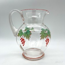 Vintage Glass Juice Pitcher