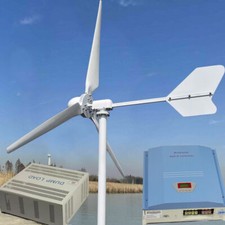 5000W 220V Windgenerator Netzunabhängig Windkraftanlage Set 5KW & PWM Laderegler