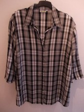 schöne karierte Bluse Gr.54 von Thea 42 plus