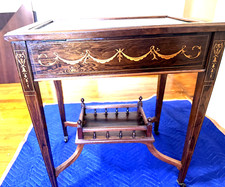 Antique Marquetry Vitrine