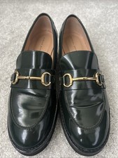 Andrea Puccini Halbschuhe Lackleder Grün Gr 40