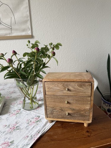 Holz vintage schmuckkasten - holz,