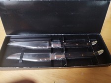 Steakmesser Set 2-tlg. Edelstahl mit Holzgriff, 22