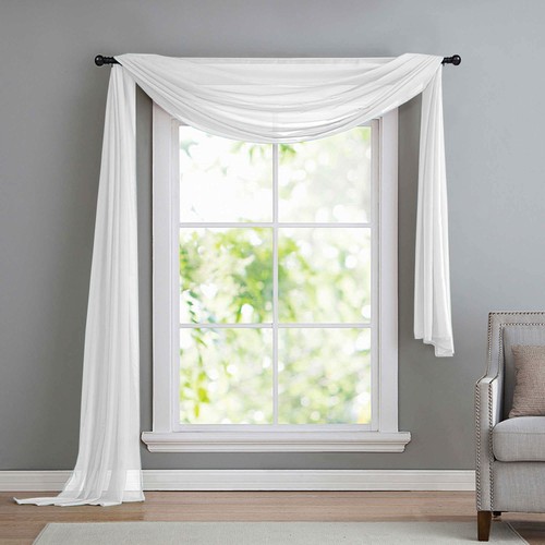 Voile querbehang - voile,