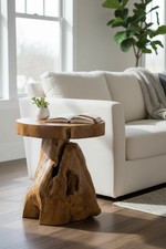 Holzhocker – Beistelltisch