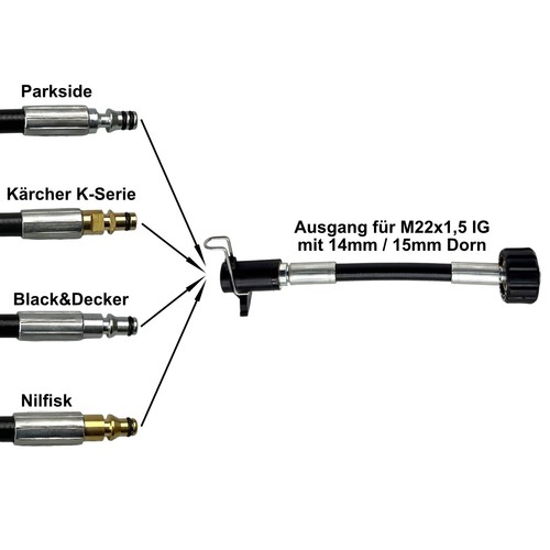 Schlauchverbinder adapter für - schlauchverbinder,