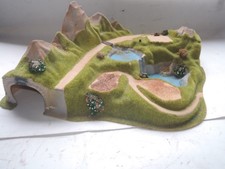 ++ H31 Spur N NOCH 3477 Ecktunnel 2-gleisig gebogen 90° 44 x 41 cm mit 2 Seen